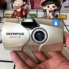Olympus MJU II Champagne 35 mm Film Camera with 35 mm F2.8 Lens DE 90%new picture