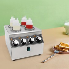 800W Electric Sauce Warm Heat Machine Sauce Warmer Dispenser w/Squeeze Bottle picture