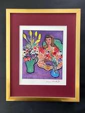 HENRI MATISSE 1948 STUNNING SIGNED ART PRINT MATTED FRAMED READY TO HANG picture