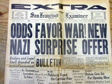 Best 1939 headline NEWSPAPER 