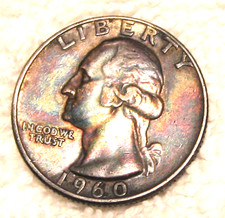 1960-D WASHINGTON QUARTER TONED picture
