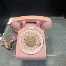 Western Electric Bell System Pink 500 Rotary Phone Vintage Original picture