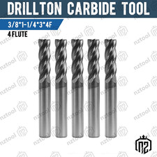 5PCS 4 Flute 3/8