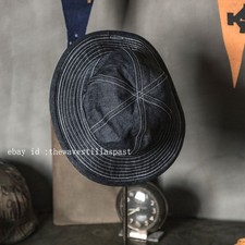Bronson Retro Cotton Men Bucket Cap Daisy Mae Denim Hat CCC Travel Fishing Hat picture