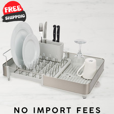 Joseph Joseph Extend Steel Expandable Dish Drying Rack Stainless Steel Stone picture