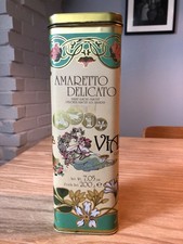 Vintage Vialetto Biscuit Tin – Italian Art Nouveau Floral Design picture