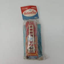 Vintage Sonsco Friction Powered Action Toy Fire Truck Japan In ORIGINAL PACKAGE picture