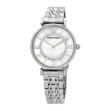 Emporio Armani Gianni T-Bar Women's MOP Dial Quartz Watch AR1908 picture