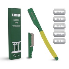Elmax Pro Stainless Steel Shavette Razor – 5 Blade Barber Straight Razor Tool picture