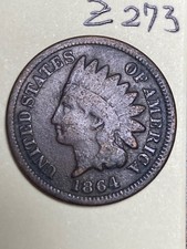 1864 Indian cent,  coin #Z273 picture