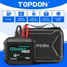 TOPDON BTMobile Pros Bluetooth Car Battery Tester 12V 24V 2000 CCA Load Analyzer picture