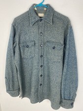 Vtg L.L. Bean Northwoods Shirt Men Large Tall Wool 60’s Script Tag Thick RARE picture