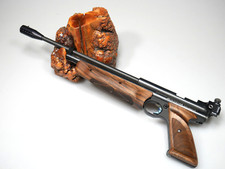 CUSTOM WALNUT FOREARM & GRIPS FITS CROSMAN 1377 C, 1322 P PISTOL CHECKERED picture