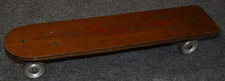 *Rare* Vintage 1960's Surfer Skateboard Wood Deck Metal Trucks & Wheels - Works picture