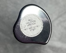 Halston Lipstick Silver Case Red Elsa Peretti Vtg picture