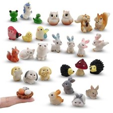 30 Pcs Tiny Resin Animals to Hide Mini Forest Animals Figurines for Dollhouse picture