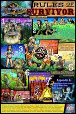 Rules of Survivor Poster - Rules by David Bloomberg, Designed by Dabu Doodles  picture