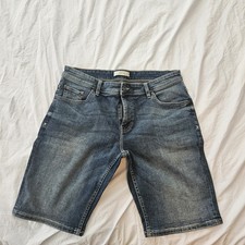 Italian Celio Mens Lightweight Stretch Denim Shorts US 34 picture