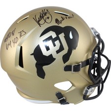 Kordell Stewart Michael Westbrook Signed Colorado Buffaloes F/S Helmet BAS 50906 picture