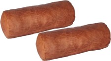 Neck Roll Pillow Cushion Cover, 18x7 Inch Full Moon Round Bolster Pillow Case, picture