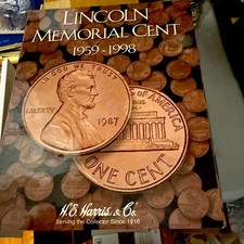 90 LINCOLN CENTS 1959-1998  PDS ALL 1982 VARIETIES IN NEW FOLDER DISAPPEARING picture