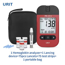 URIT Blood Hemoglobin Test Kit + 75 Test Strips, Hemoglobin Test for Home picture