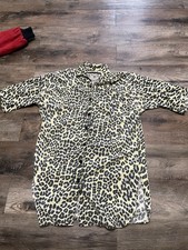 Vintage 1950s 1960s Leopard Cheetah Print Rockabilly shirt VLV picture