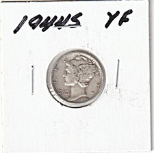 1944-S Mercury Dime VF  #185 picture