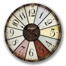 Large Vintage Chic Paris Clock - ACCEPTABLE picture