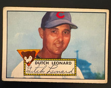 1952 Topps - Dutch Leonard #110 Chicago Cubs Rookie Base Set picture