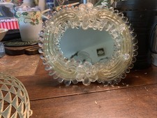 vintage murano glass mirror picture