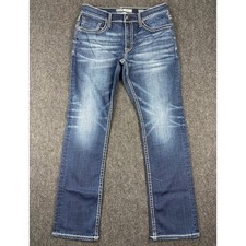 BKE Jake Straight Leg Jeans Mens 34R (32x30.5) Medium Wash Stretch Denim Blue picture