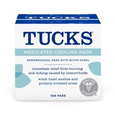 TUCKS Medicated Cooling Pads, 100 Count – Pads with Witch Hazel, Cleanses Sen... picture