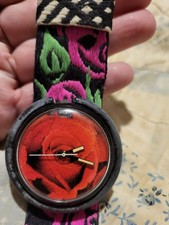 Vintage POP Swatch Roses Are Forever Watch Swiss Made picture
