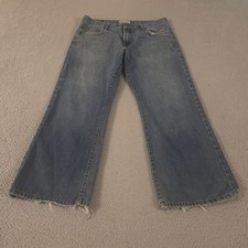 VINTAGE Aeropostale Jeans Mens 36x30 Original Bootcut Cotton Frayed Hem 00s Y2K picture