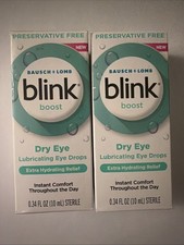 Blink Boost Lubricating Drops Dry Eye EXTRA RELIEF 10ml *LOT OF 2* EXP 2028+ picture