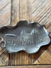 Copper Mormon Tabernacle & Salt Lake Temple Souvenir Ashtray Trinket 1950s picture