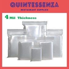 2'' x 8'' = 4 Mil Thick Clear Zipper Reclosable Poly Bags by Quintessenza picture