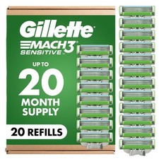 Mach3 Sensitive Mens Shaving Razor Blade Refills, 20 Count picture