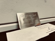 The Silver Card Pyromet 1 Troy oz .999 Fine Silver Bullion Bar w/ COA picture