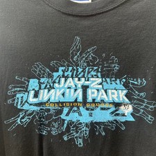 Vintage Linkin Park Jay-Z Collision Course T Shirt Y2K 2004 Rap Rock Tour Tee  picture