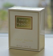 Vtg 80s * 1000 by JEAN PATOU * splash PURE PARFUM 7 ml 1/4 oz OLD FORMULA SEALED picture