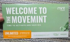 NEW 12-MONTHS Prepaid Mint Mobile Unlimited Data Talk Physical Sim Worth $360 picture