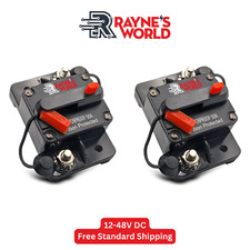 2 PACK 50 Amp Waterproof Circuit Breaker Auto/boat/Solar 12-48V DC Manual Reset picture