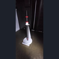 1/100 Scale Rocket Lab Electron Rocket 3D‑Printed Finished Painted Display Model picture