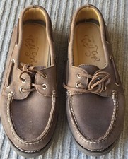 NEW Sperry Gold Cup A/O 2-Eye Brown Leather Boat Shoes (Men sz 9) picture