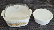 Bundle Corning Ware 5 Liter A-5B Spice Of Life and 2 L covered dish white (15) picture