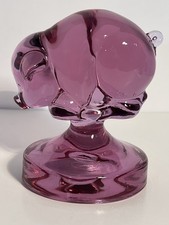 RARE DALZELL VIKING UNFINISHED PIG & ON BUST OFF FONT Lavender Ice For HCA 1995 picture