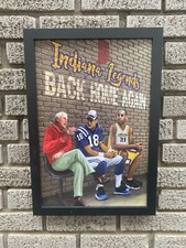 Indiana Legends Peyton Manning Reggie Miller Bobby Knight Framed Picture Print picture