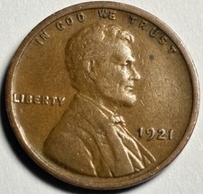 1921 Lincoln Wheat Cent - 105 Yr Old - Philadelphia - BN4037  picture